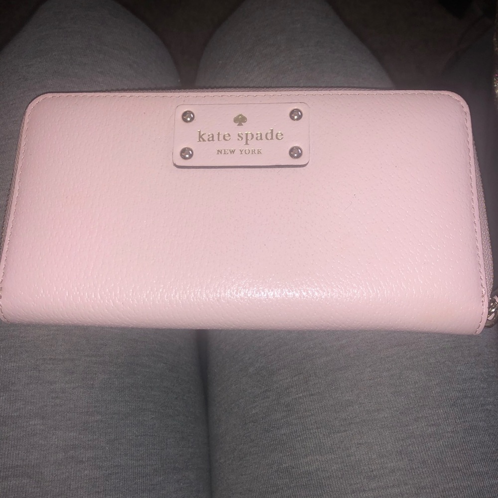 Baby pink Kate spade wallet